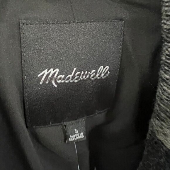 Madewell $198 Oversized Dorset Blazer Buffalo Check Boiled Wool Size L NH857 - Picture 6 of 7